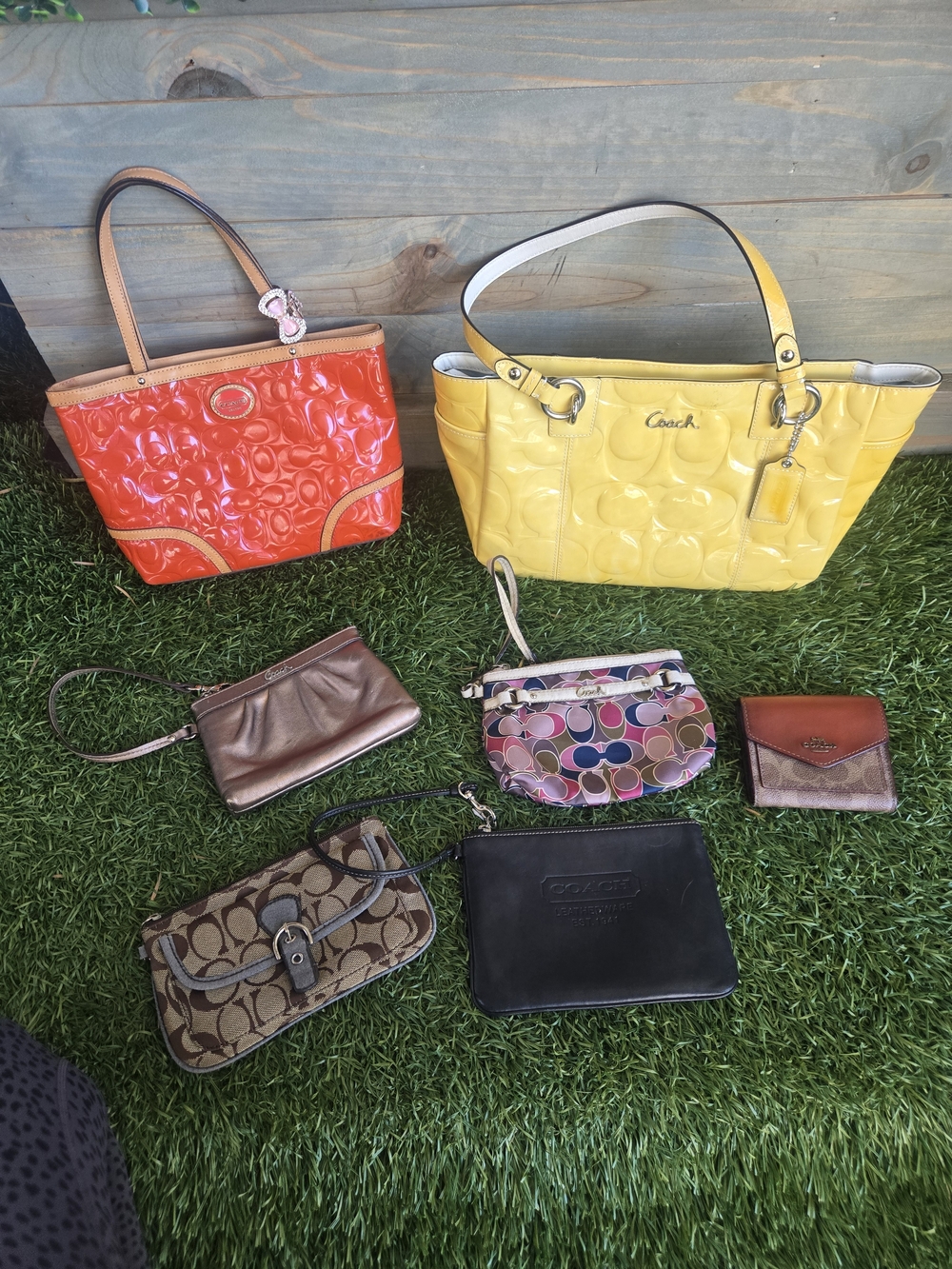 Coach Vintage Handbag & Accessories Bundle - 7 Piece Lot (Read Description)